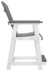 Transville - Barstool (Set of 2) - Gray / White