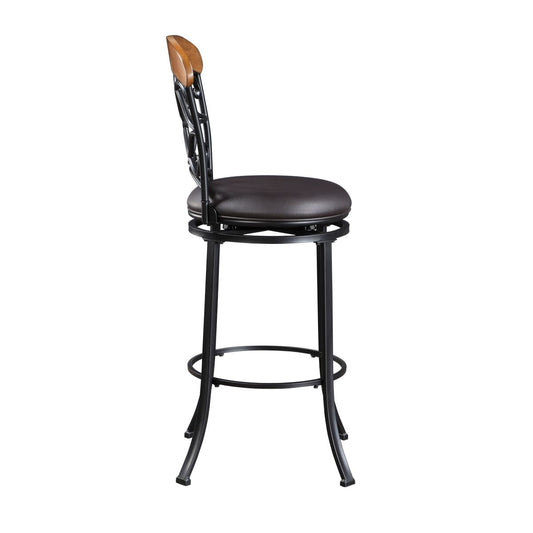 Benson - Swivel Pub Height Chair - Brown