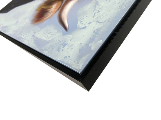 Animal Honor Role I Hand-Embellished Canvas With Fabric In Frame - Black / Brown