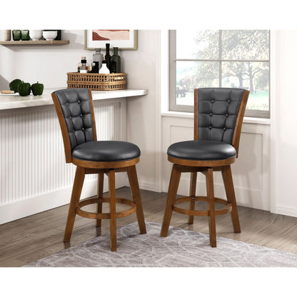 Medford - Swivel Counter Height Chair (Set of 2) - Black