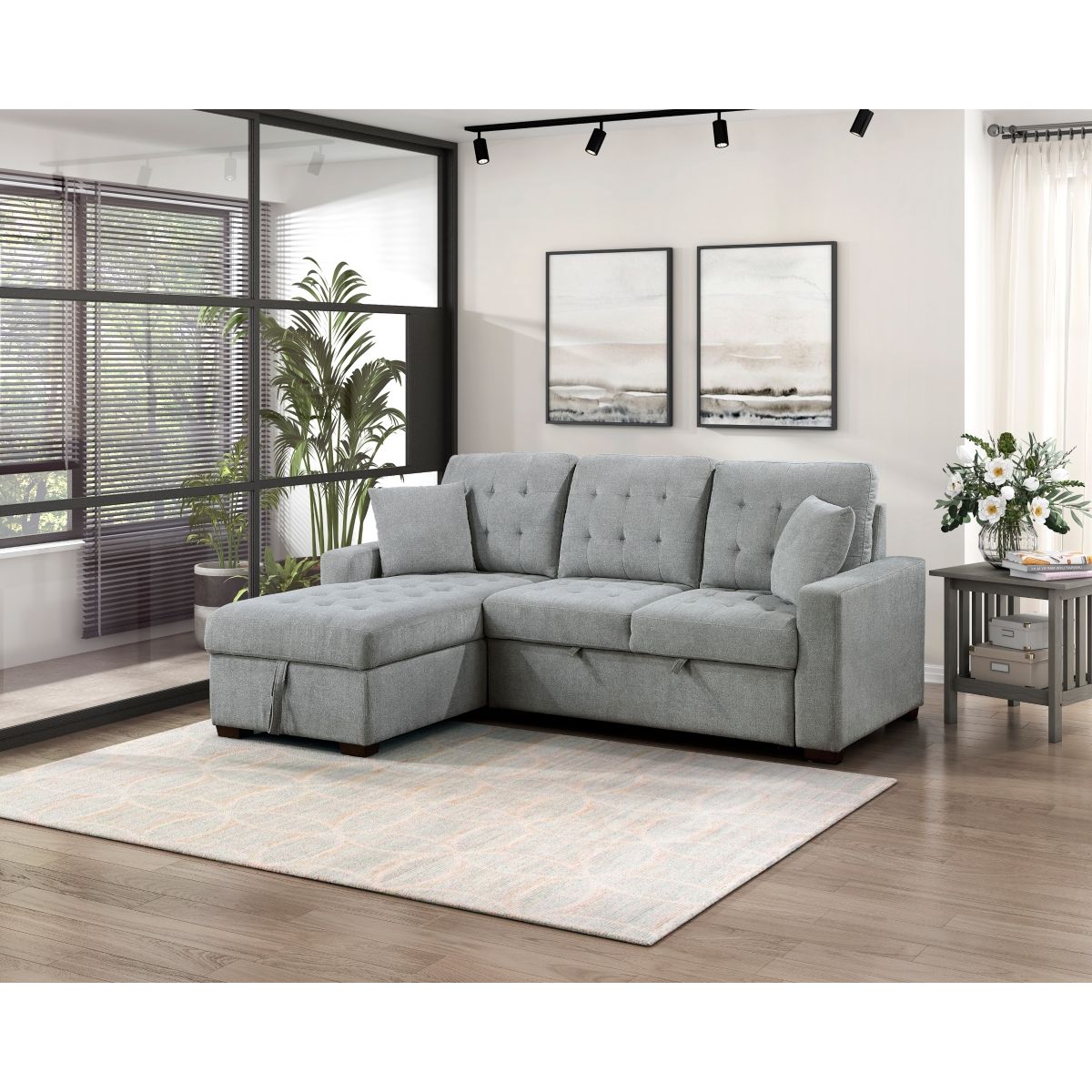 Waitsfield - Sectional With Chaise, Pull-Out Bed And Hidden Storage