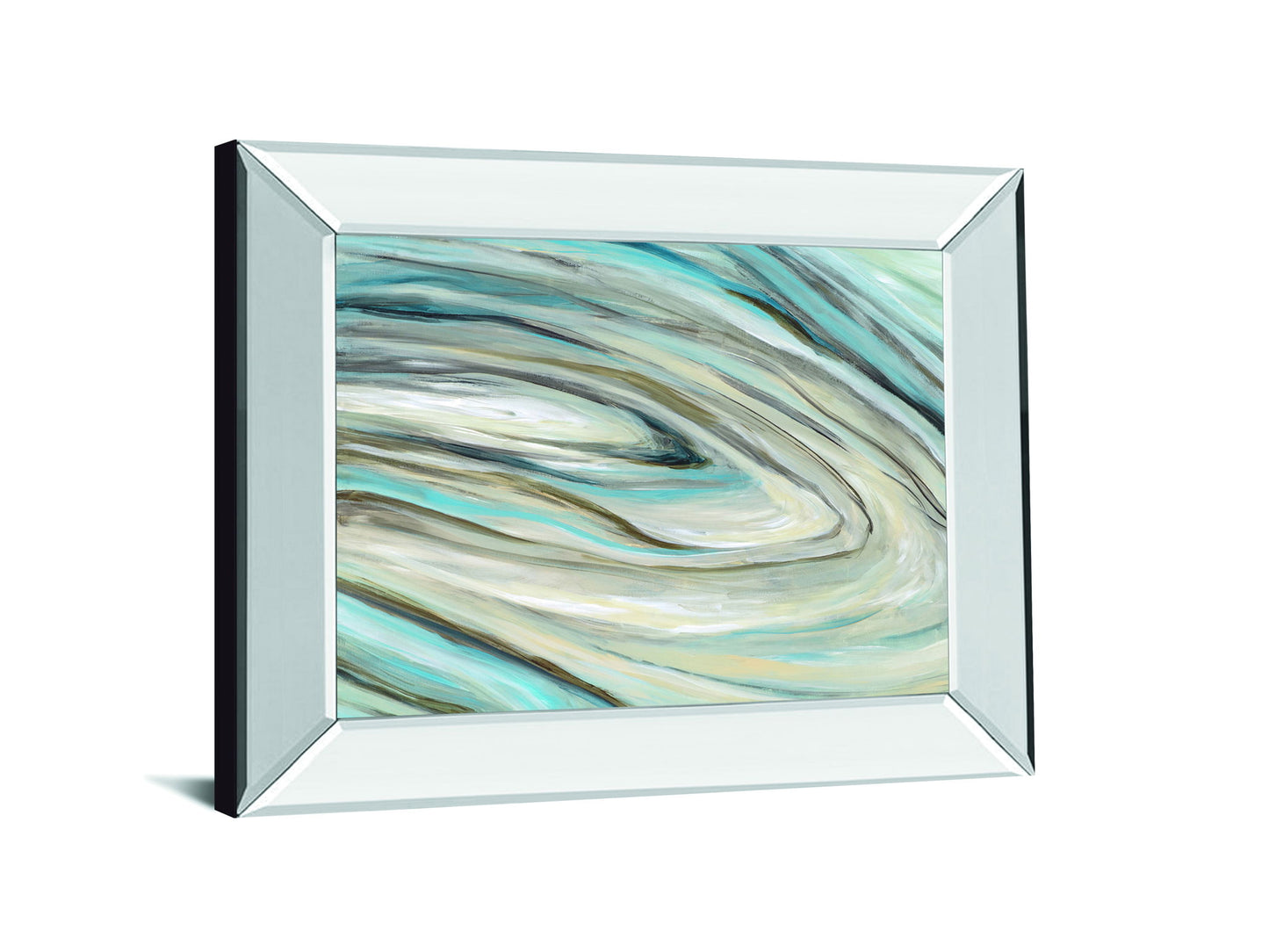 Amethyst By Wani Pasion - Mirror Framed Print Wall Art - Beige