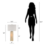 "Luminous Alabaster" Alabaster Table Lamp With Night Light (Set of 2) - Alabaster / Soft Gold