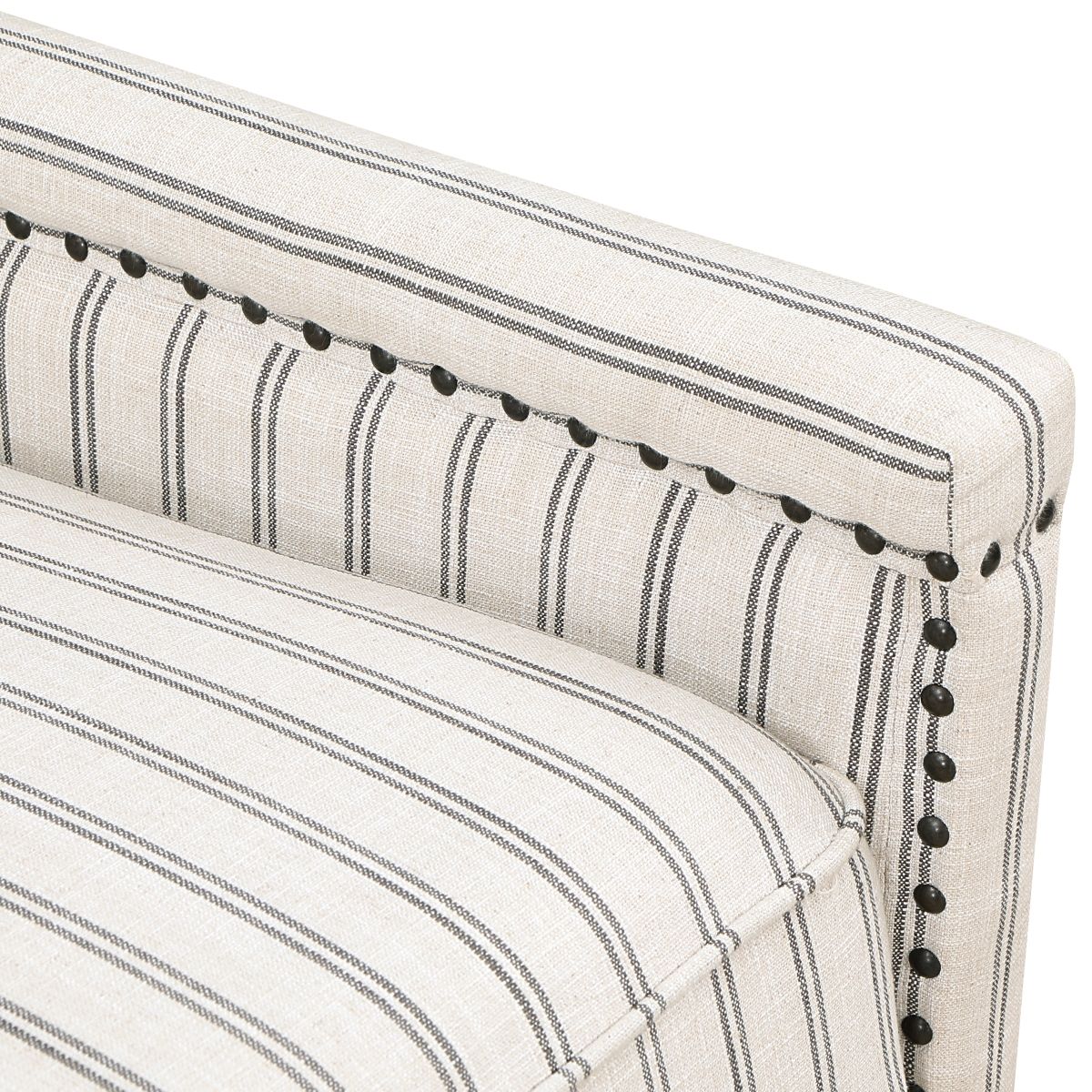 Landrum - Push Back Reclining Chair - White / Gray