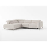 Bienvenue - 2 Piece Power Reclining Sectional With Left Chaise - Beige
