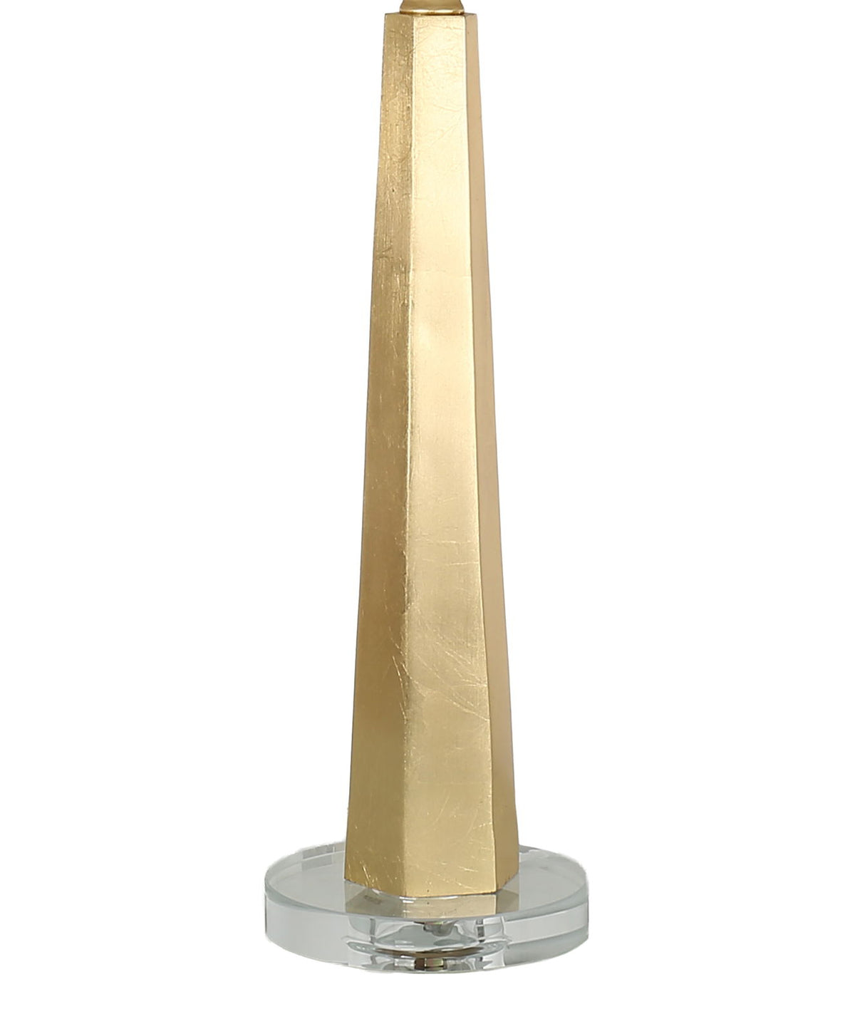 Gilded Spire - 28 X 14 - Resin Table Lamp (Set of 2) - Gold Leaf, Clear Crystal