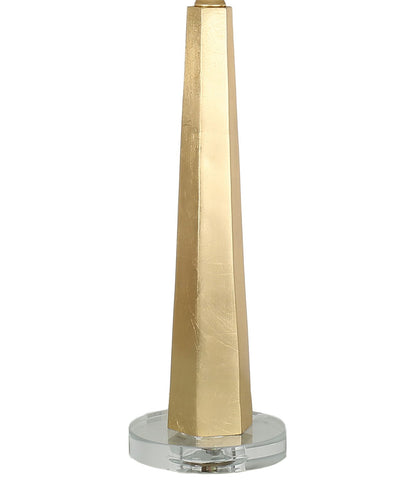 Gilded Spire - 28 X 14 - Resin Table Lamp (Set of 2) - Gold Leaf, Clear Crystal