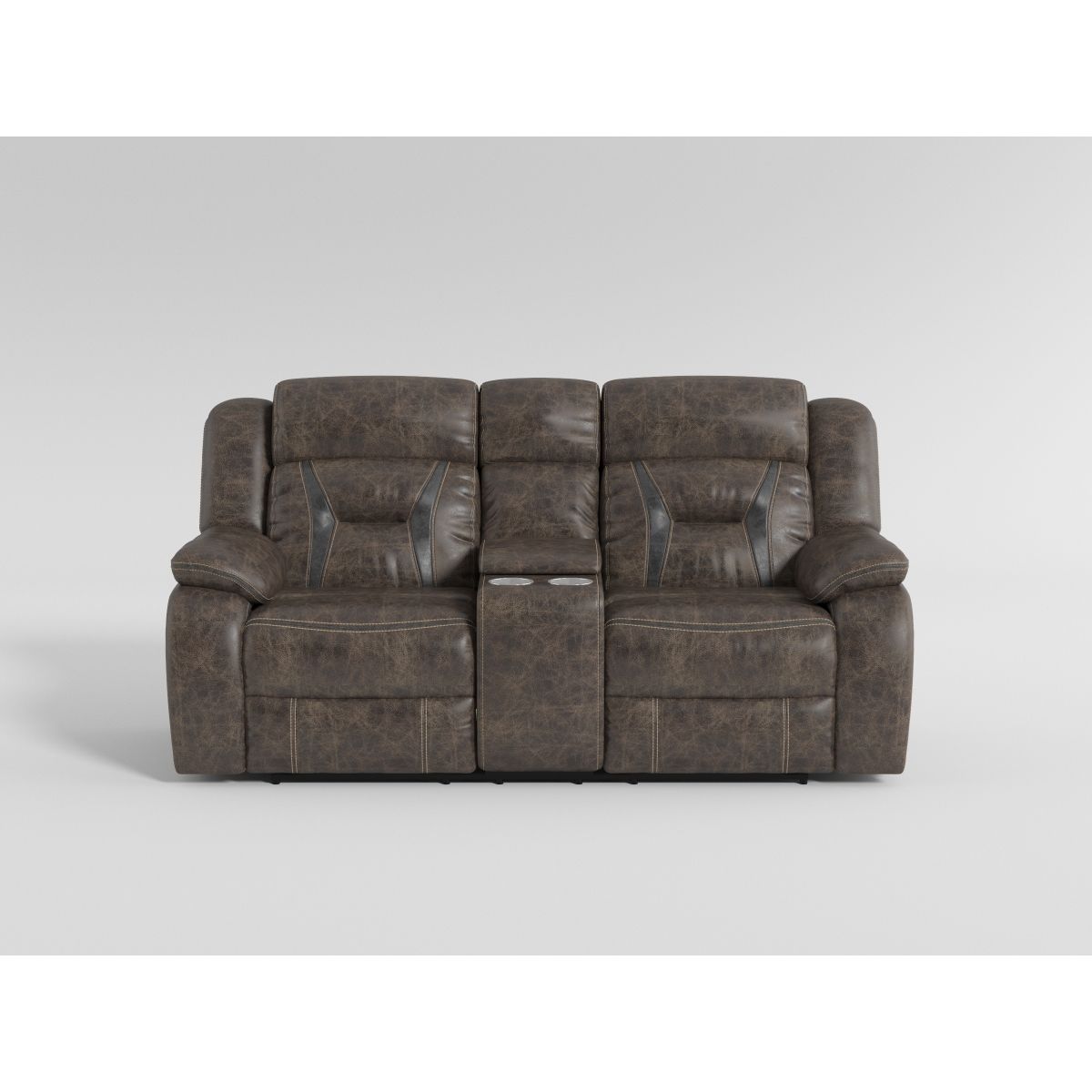 Madrona Hill - Double Reclining Loveseat With Center Console