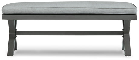 Elite Park - Bench With Cushion - Gray