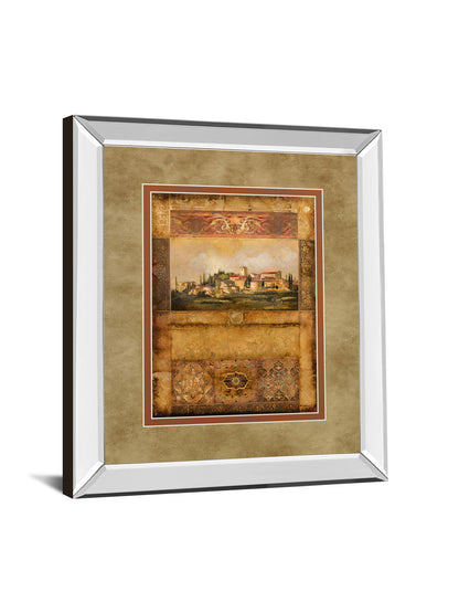 Centimento I By Douglas - Mirror Framed Print Wall Art - Light Brown