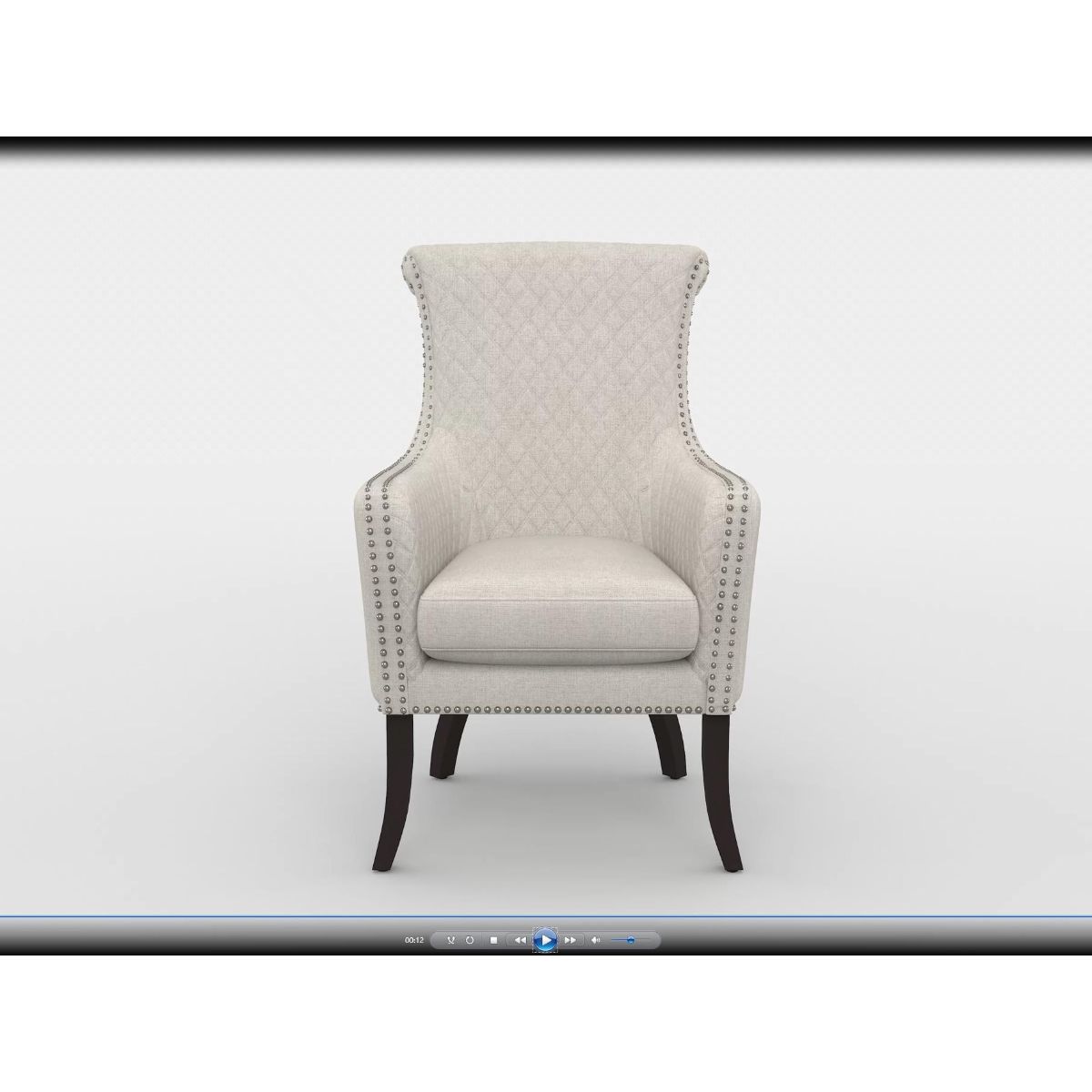 Avalon - Quilted Accent Chair - Beige