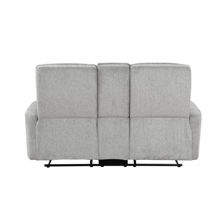 Lyndon - Double Reclining Loveseat With Center Console - Gray