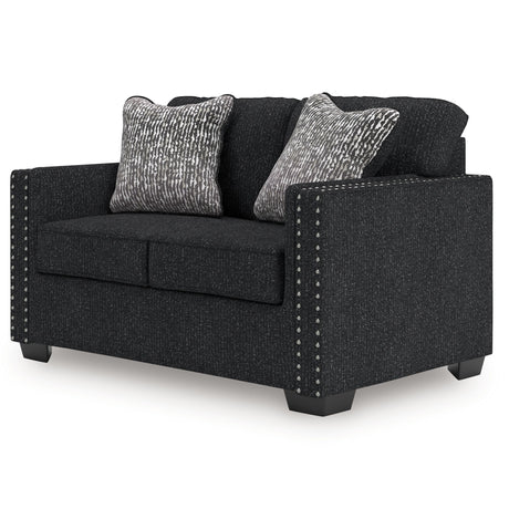 Jasmine Peaks - Loveseat - Coal