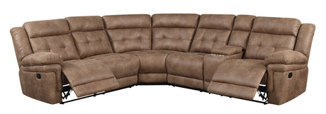 Anastasia - 3 Piece Sectional - Light Brown
