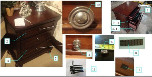Porter - Two Drawer Night Stand - Dark Brown