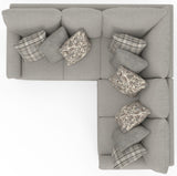 Livingston - Sectional With Comfort Coil Seating And Accent Pillows Included