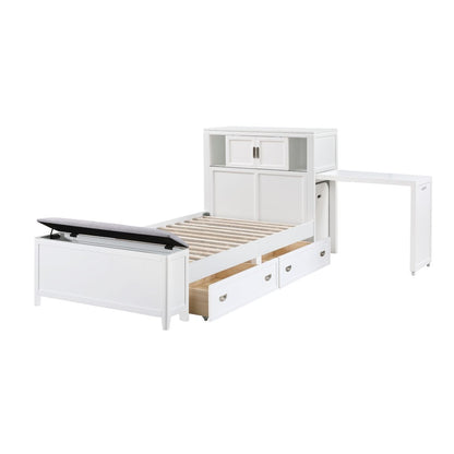 Sloane - Bookcase Bed With Hidden Desk, Stool And Storage Bench