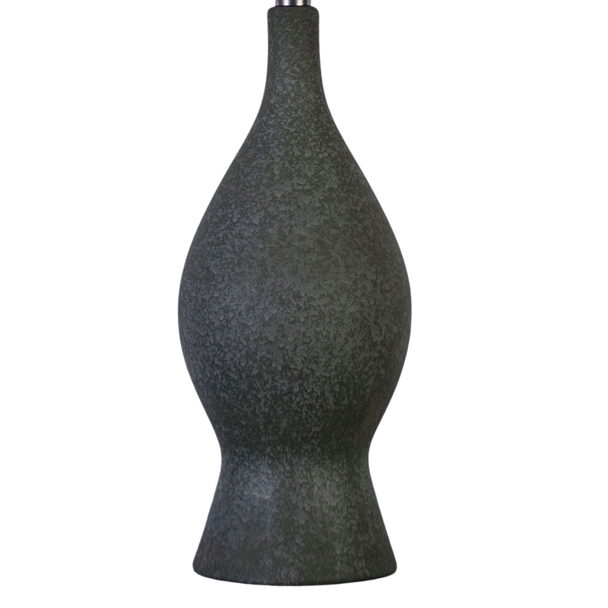 "Cerulean Elegance" Ceramic Table Lamp (Set of 2) - Blue Gray