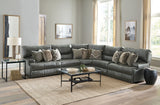 Como - 5 Piece Italian Leather Match Reclining Sectional