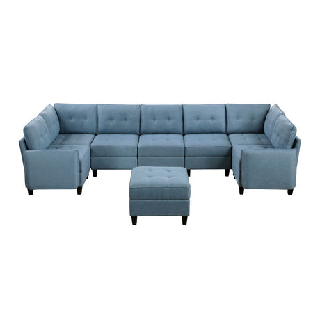 Garren - Sectional With Storage And Ottoman