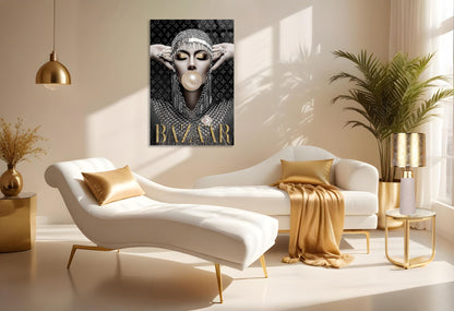 "Luxe Radiance" Ceramic Table Lamp (Set of 2) - Off White / Gold