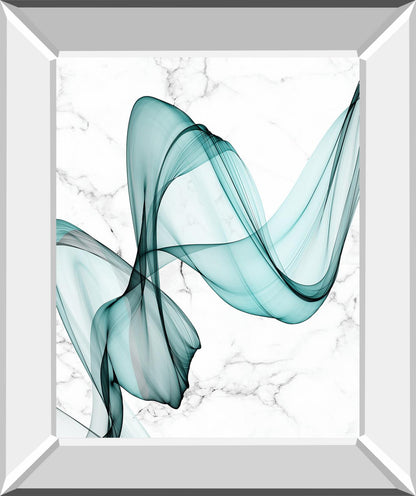 Teal Ribbons I By Irena Orlov - Light Blue