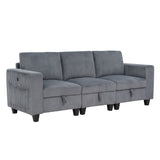 Walterboro - Sofa With Storage, Storage Pouches And Charging Ports