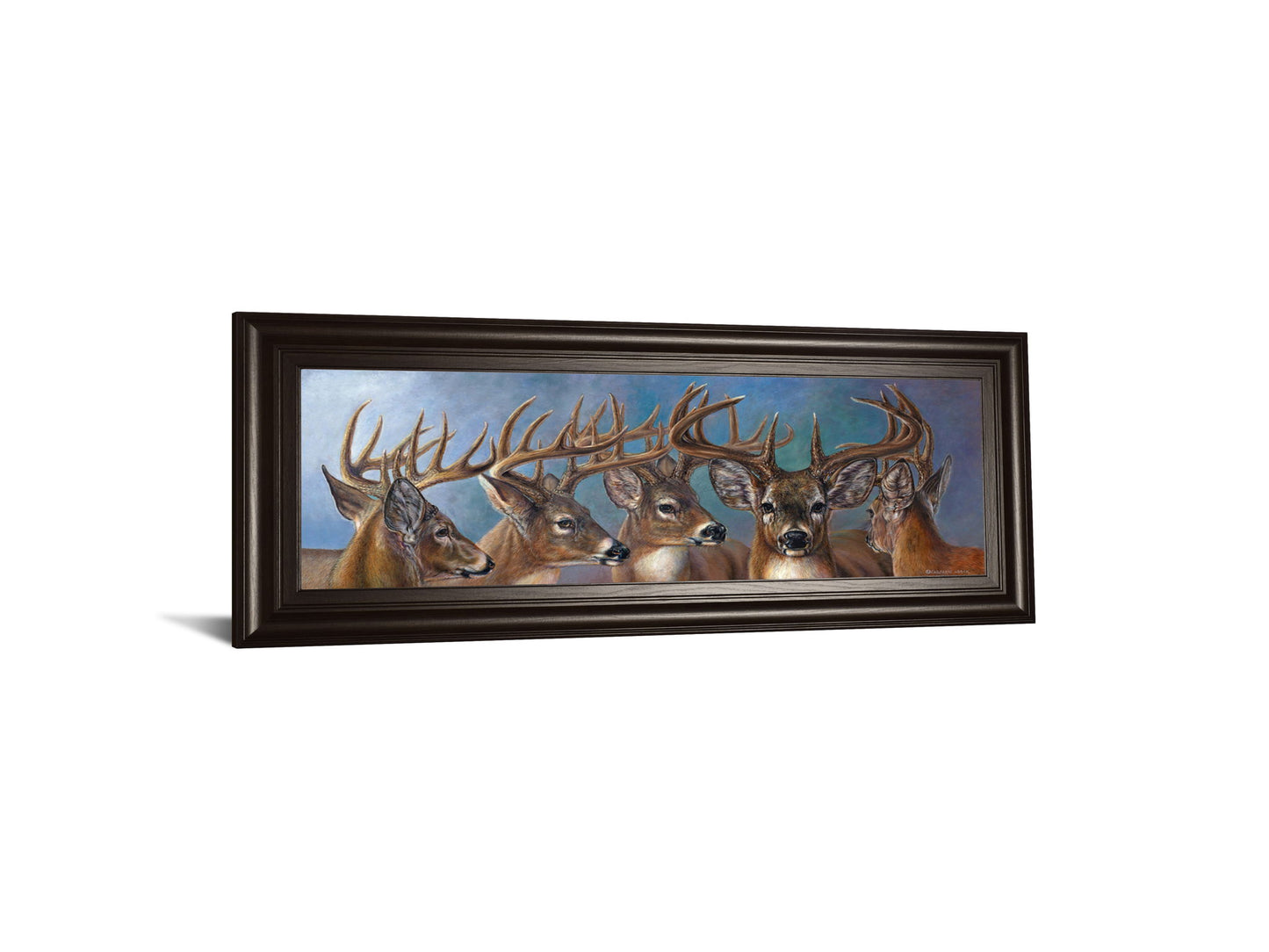 Five Bucks By Carolyn Mock - Wall Art - Blue