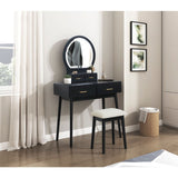Camilla - Vanity Dresser With Mirror And Stool