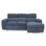 Ferriday - 2 Piece Sectional With Adjustable Headrests, Pull-Out Bed And Right Chaise With Hidden Storage