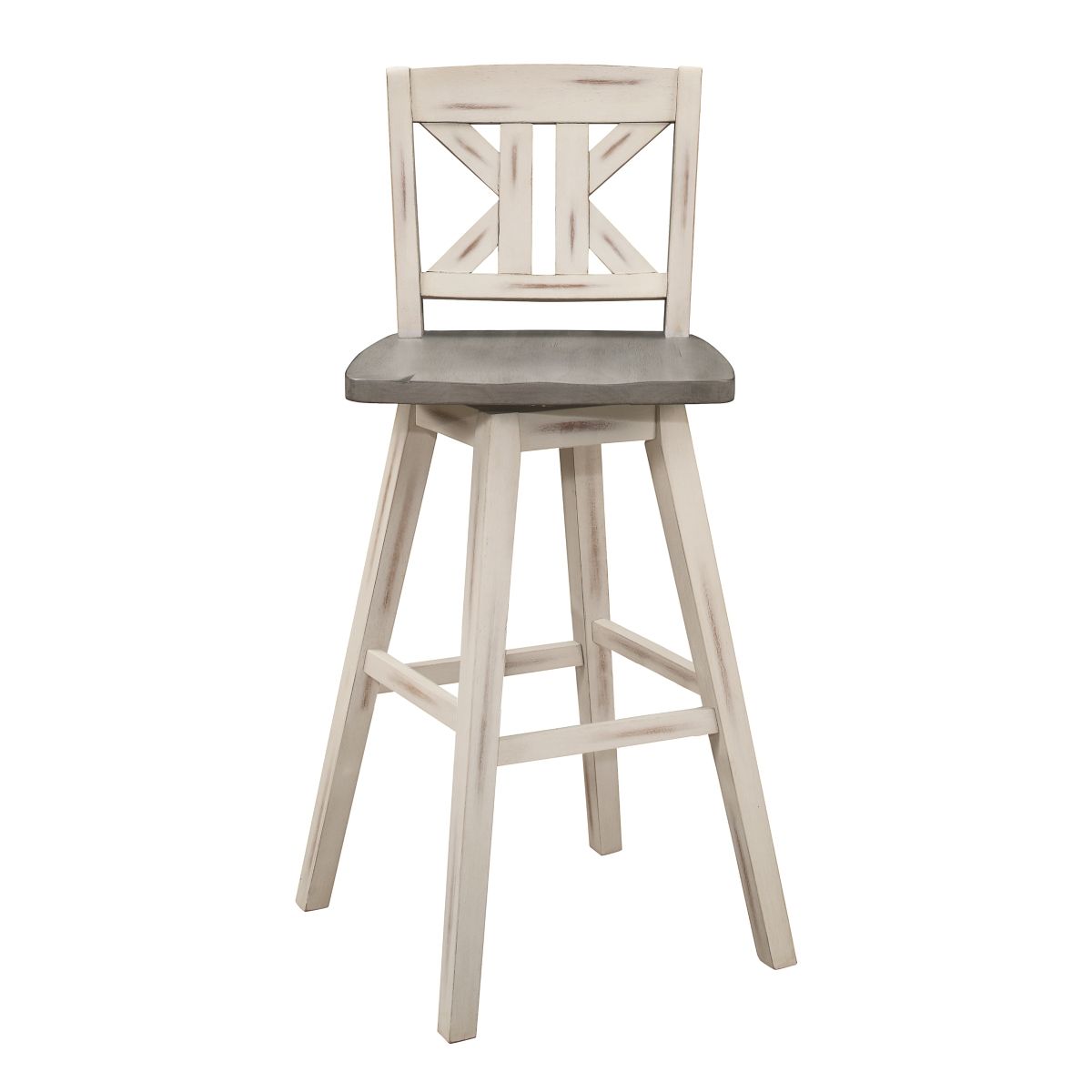Amsonia - Swivel X-Back Pub Height Chair (Set of 2)