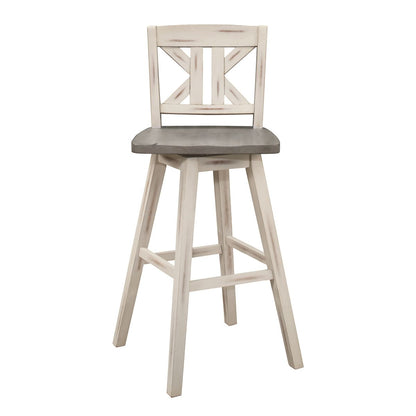 Amsonia - Swivel X-Back Pub Height Chair (Set of 2)