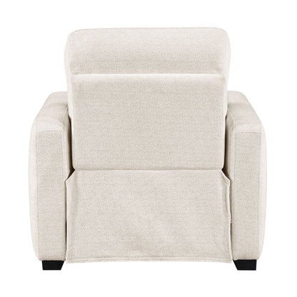 Vera - Power Reclining Chair With USB Charging Ports - Beige