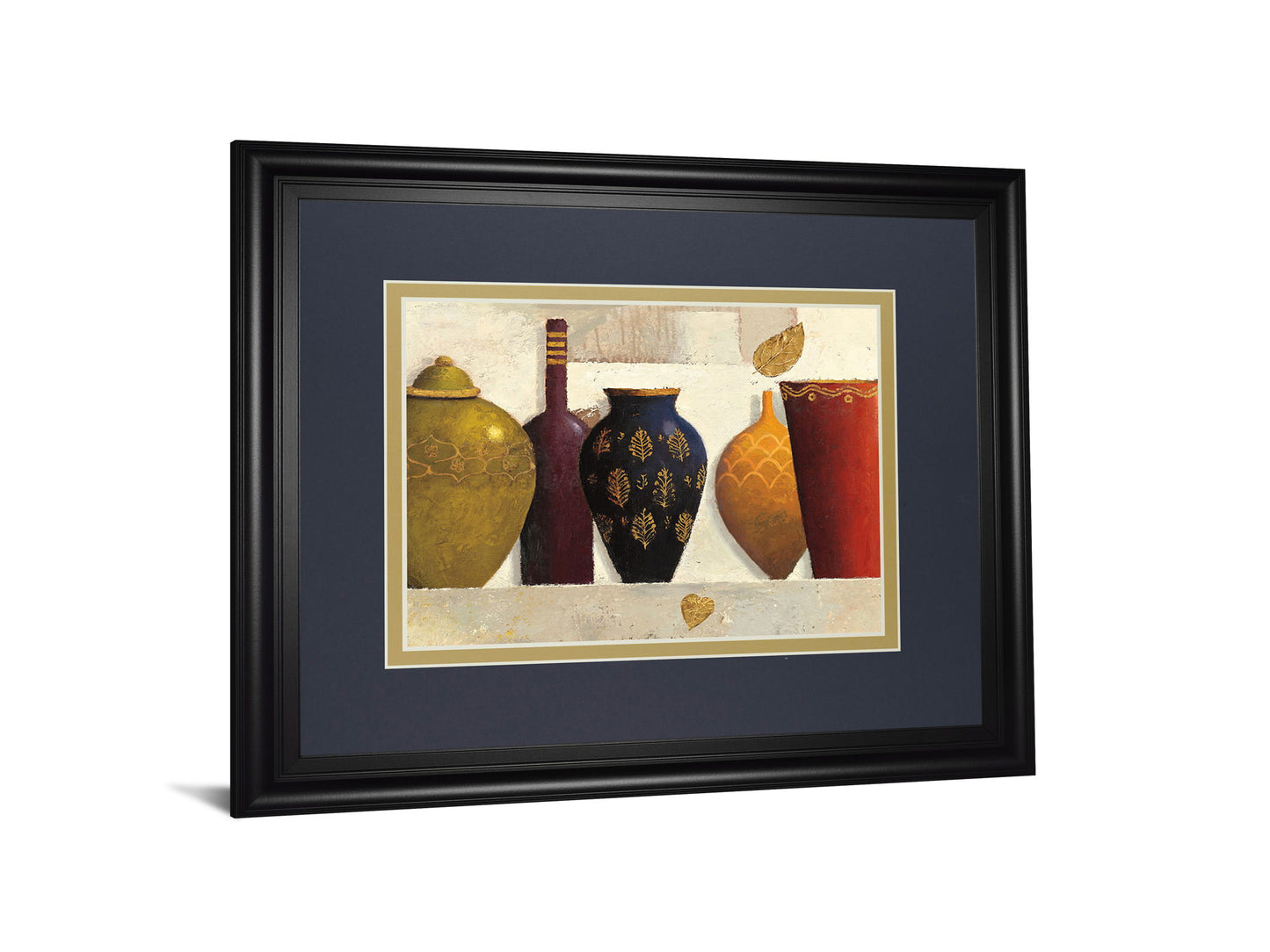 Jeweled Vessels By J. Wiens - Framed Print Wall Art - Dark Gray