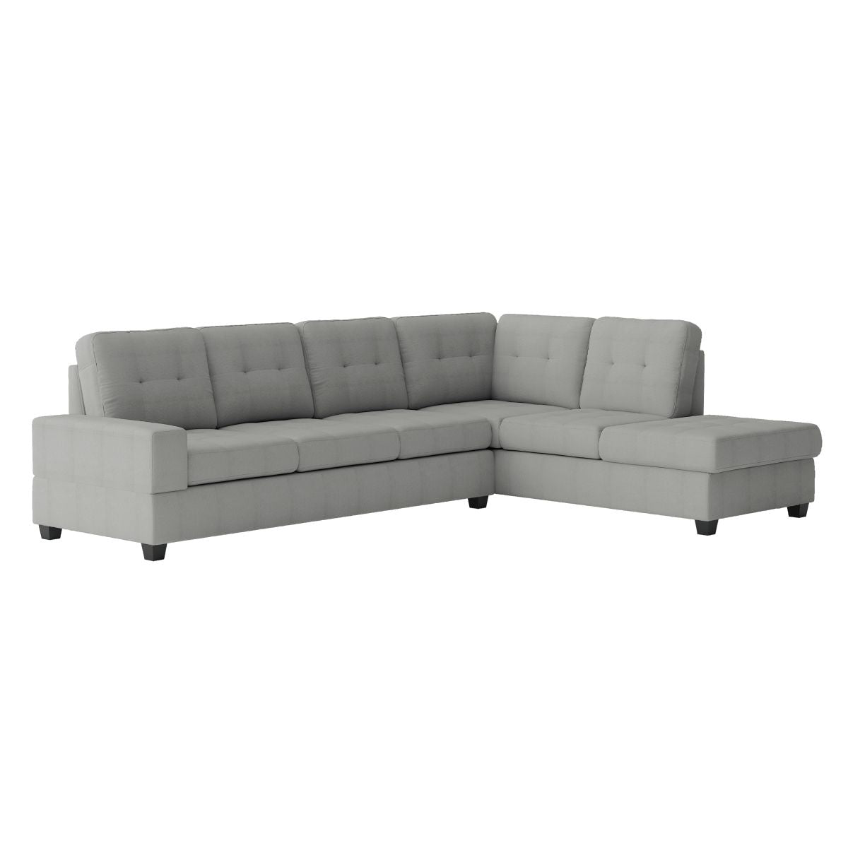 Maston - 3 Piece Reversible Sectional With Drop-Down Cup Holders And Storage Ottoman