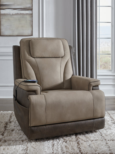 Furniture City - MS - Ashley Furniture - 4Z-Peaceful Pause Living Room - Power Lift Recliner / Slate - PC1210412