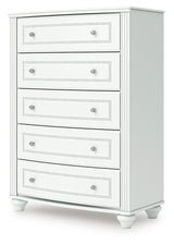 Kozlani - Five Drawer Chest - White