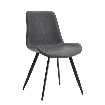 Brixley - 5 Piece Set (Table & 4 Side Chairs) - Dark Gray / White