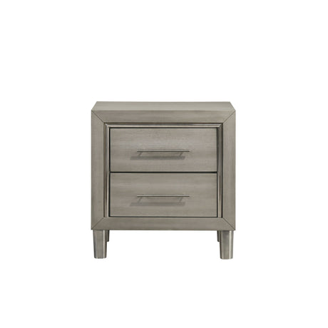 Lennox - 2 Drawer Nightstand - Gray