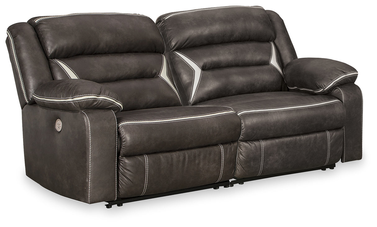 Furniture City - MS - Ashley Furniture - Kincord Sectional - 2-Piece Power Reclining Sectional Loveseat / Midnight - 13104S7