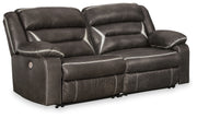 Furniture City - MS - Ashley Furniture - Kincord Sectional - 2-Piece Power Reclining Sectional Loveseat / Midnight - 13104S7