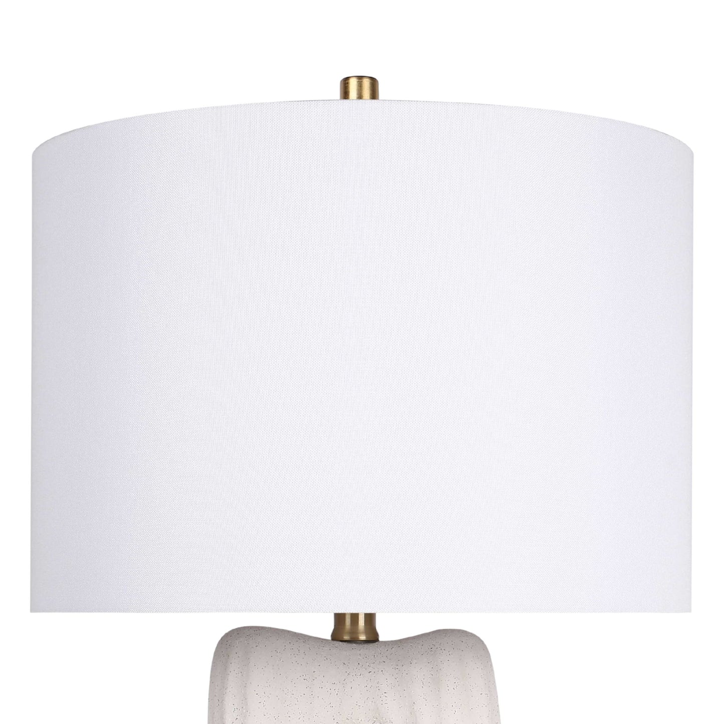 "Eclipse Harmony" Ceramic Table Lamp (Set of 2) - White Rock