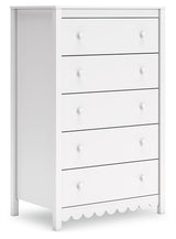 Hallityn - Five Drawer Chest - White