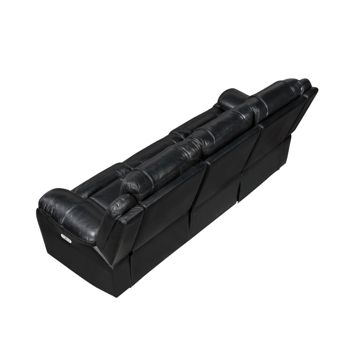 Huron - Power Double Reclining Sofa With Center Drop-Down Cup Holders, Wireless Charger, Magazine Bag, LED And Charging Ports