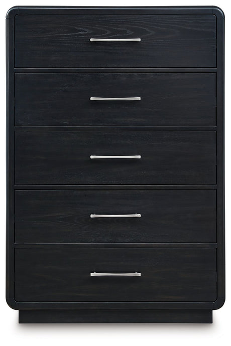 Rowanbeck - Five Drawer Chest - Black