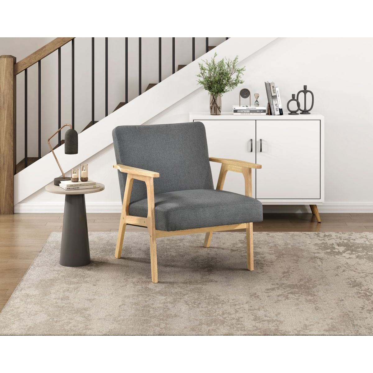 Omara - Accent Chair Light Brown Base