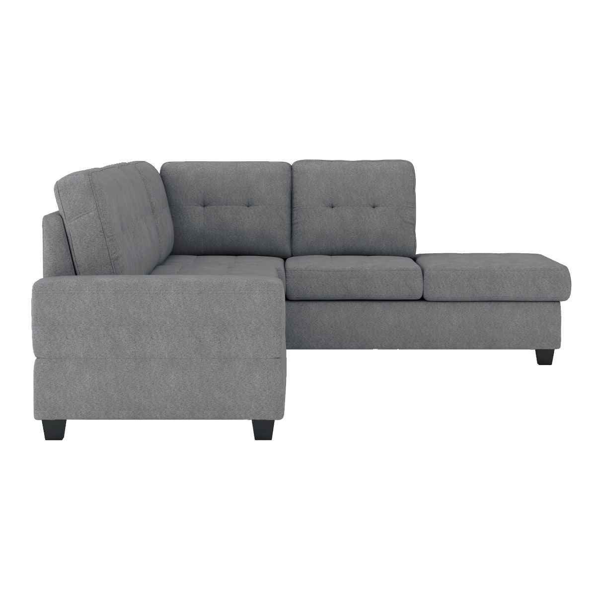 Maston - 3 Piece Reversible Sectional With Drop-Down Cup Holders And Storage Ottoman