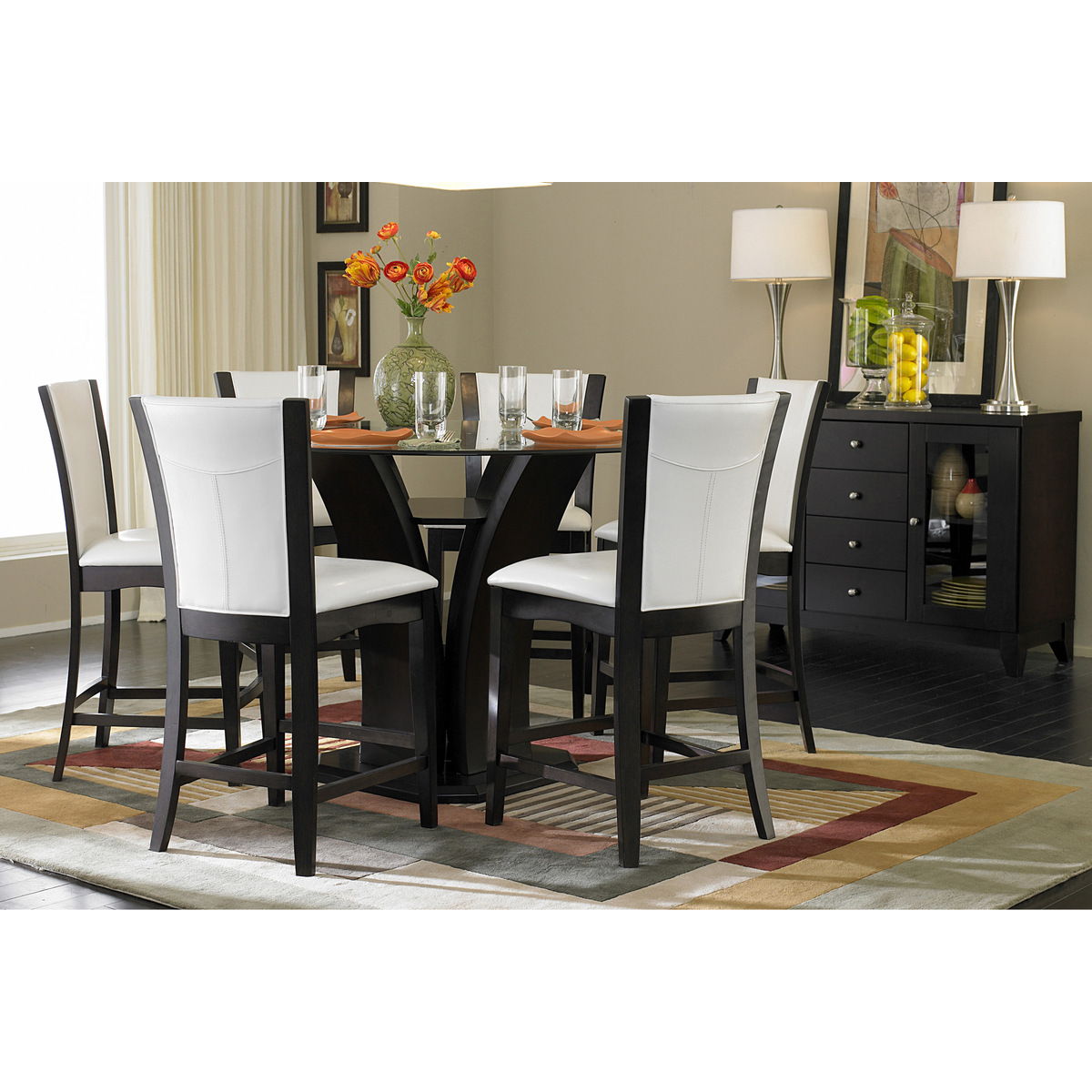 Daisy - Counter Height Chair, Bi-Cast Vinyl (Set of 2)