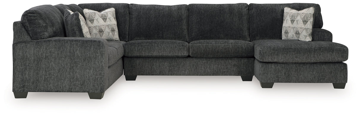 Furniture City - MS - Ashley Furniture - Hollyview Sectional - LAF 3-Piece Sectional with Chaise / Shadow - 15205S1