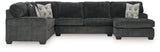 Furniture City - MS - Ashley Furniture - Hollyview Sectional - LAF 3-Piece Sectional with Chaise / Shadow - 15205S1